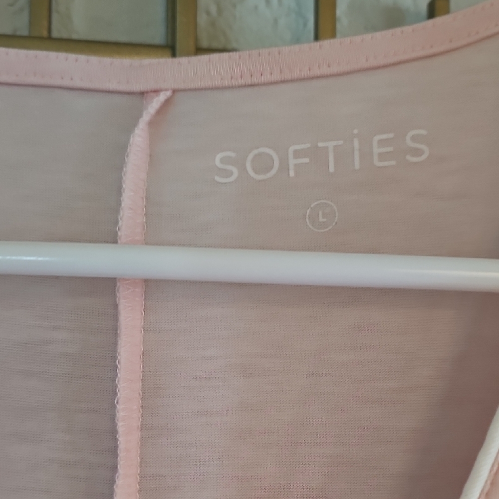 Soft Pink Softies Women's Pajama Onsie Size L - Picture 2 of 9
